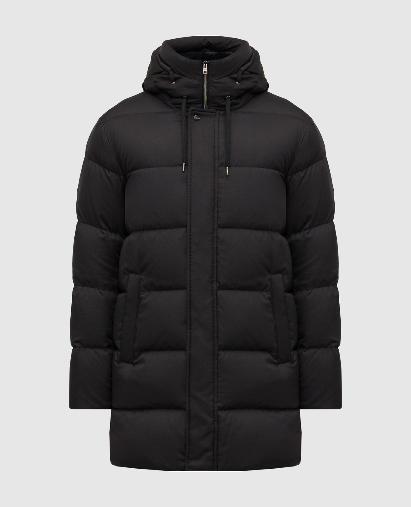

Black elongated down jacket Herno
