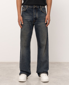 Off-White Blue jeans with print 44MYA18JF26D005