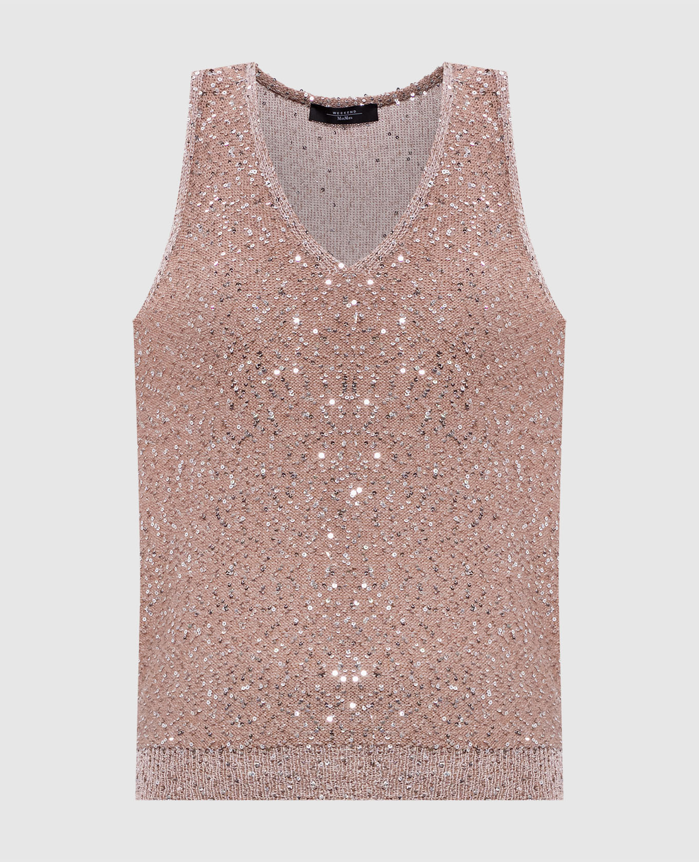 

Brown top WKDTEMPO with sequins Max Mara Weekend