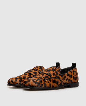 Max & Co TUONO leopard print leather loafers MCATUONO