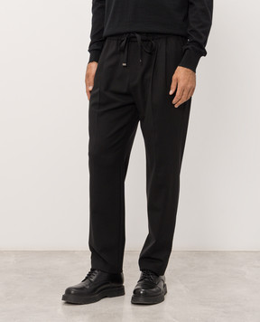 Dolce&Gabbana Black pants with wool GP26FZFUBG4