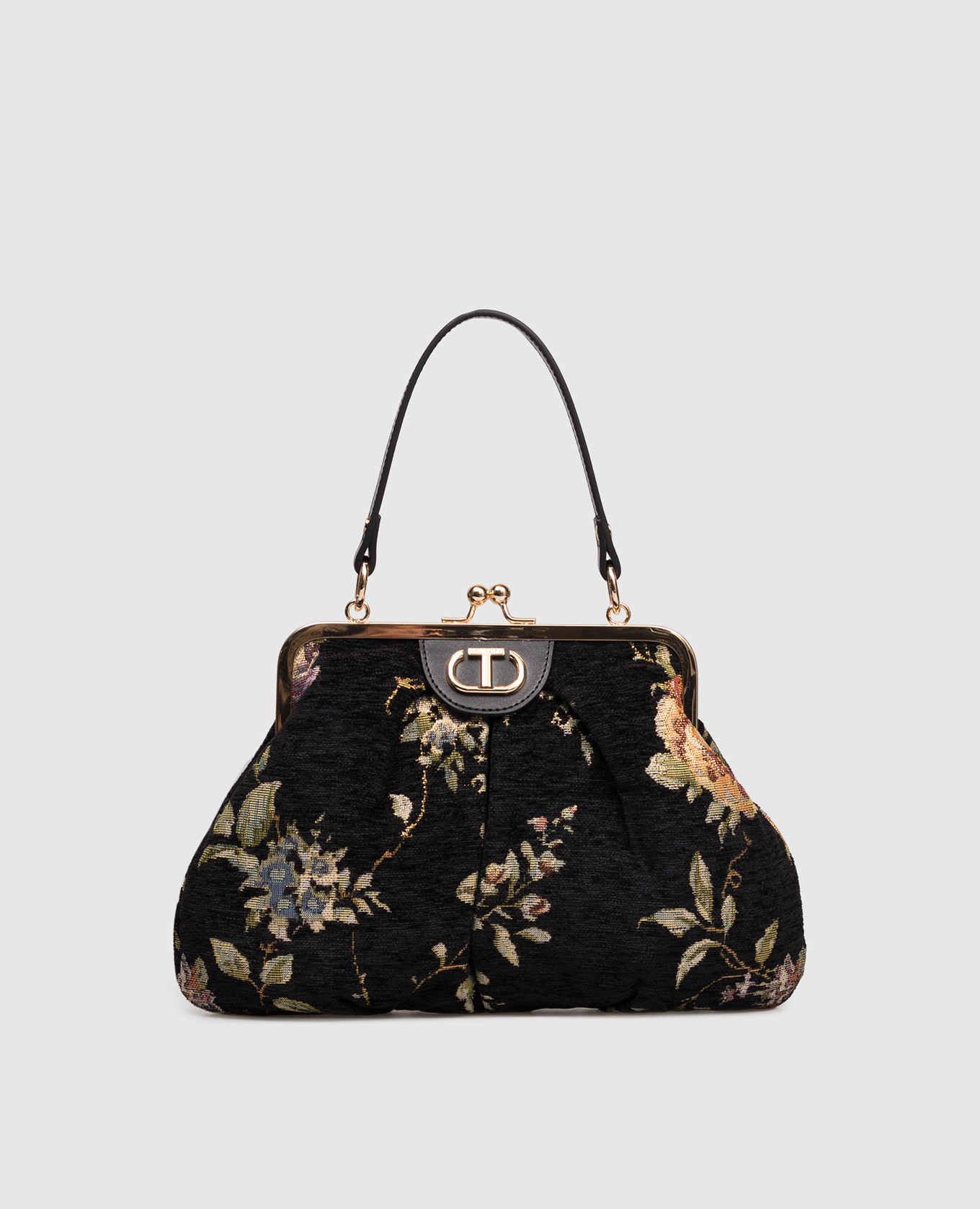 

Black bag with embroidery Twinset