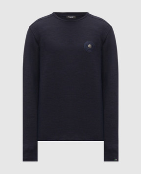 Stefano Ricci Blue longsleeve with wool MNH6305441WPA02T