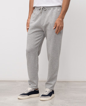 Brunello Cucinelli Grey melange sweatpants MM8313243G