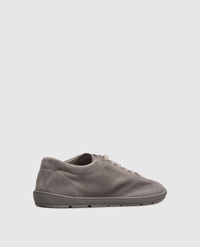 Brunello Cucinelli Gray suede sneakers MZUCAHN345