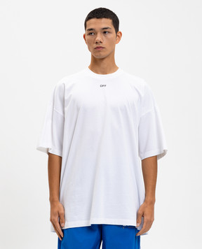 Off-White White T-shirt with logo 44MAA161F5J002