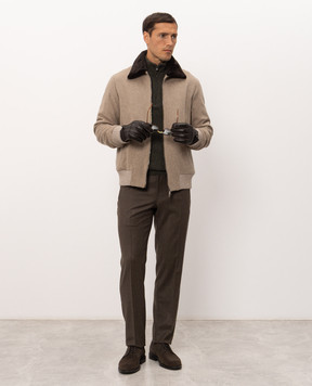 Agnona Green cashmere jumper K212U281K1213
