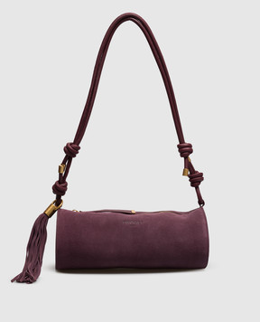 Twinset Burgundy suede bag 262TD8232
