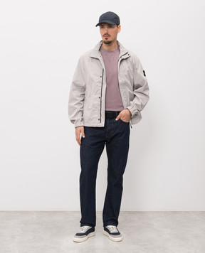 Stone Island Grey jacket with logo L1S154100033S0026
