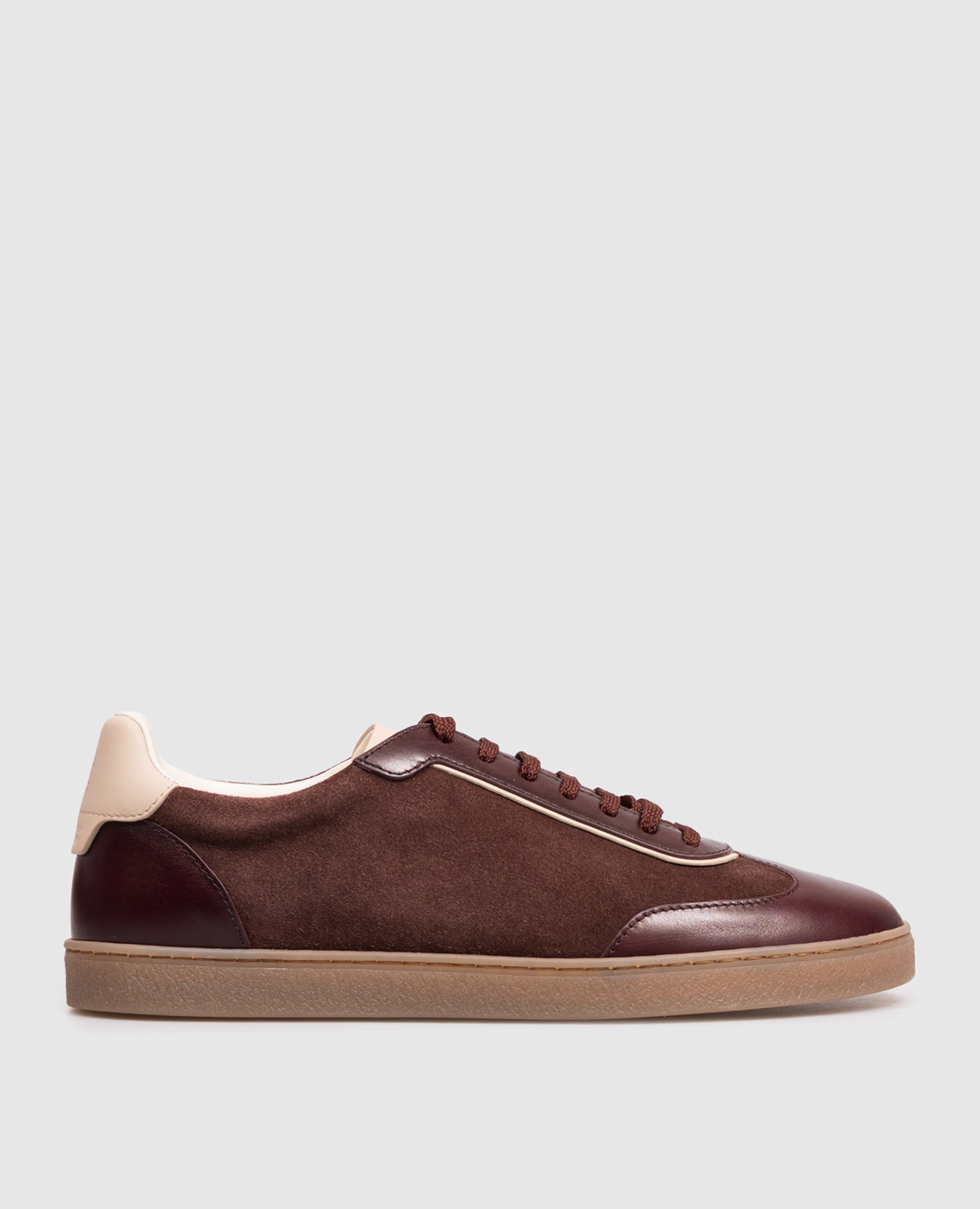Brown suede sneakers