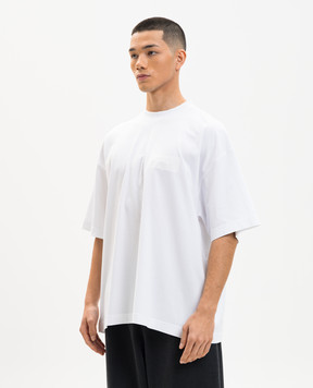 Vetements White T-shirt with logo print ME76TR150Wm