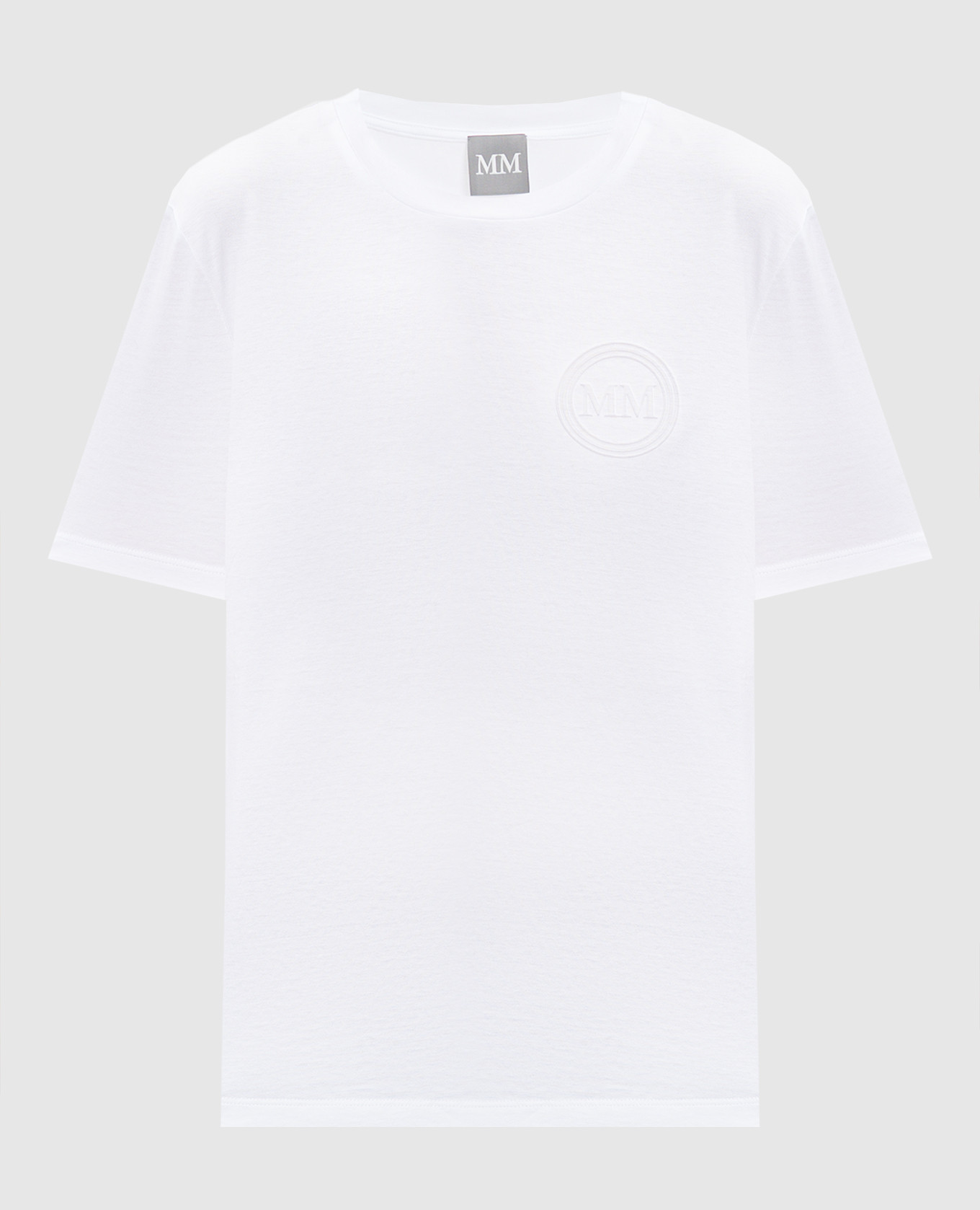 

Gattoni white T-shirt with monogram logo Max Mara