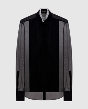 Tom Ford Black silk blouse CA3321FAX1328