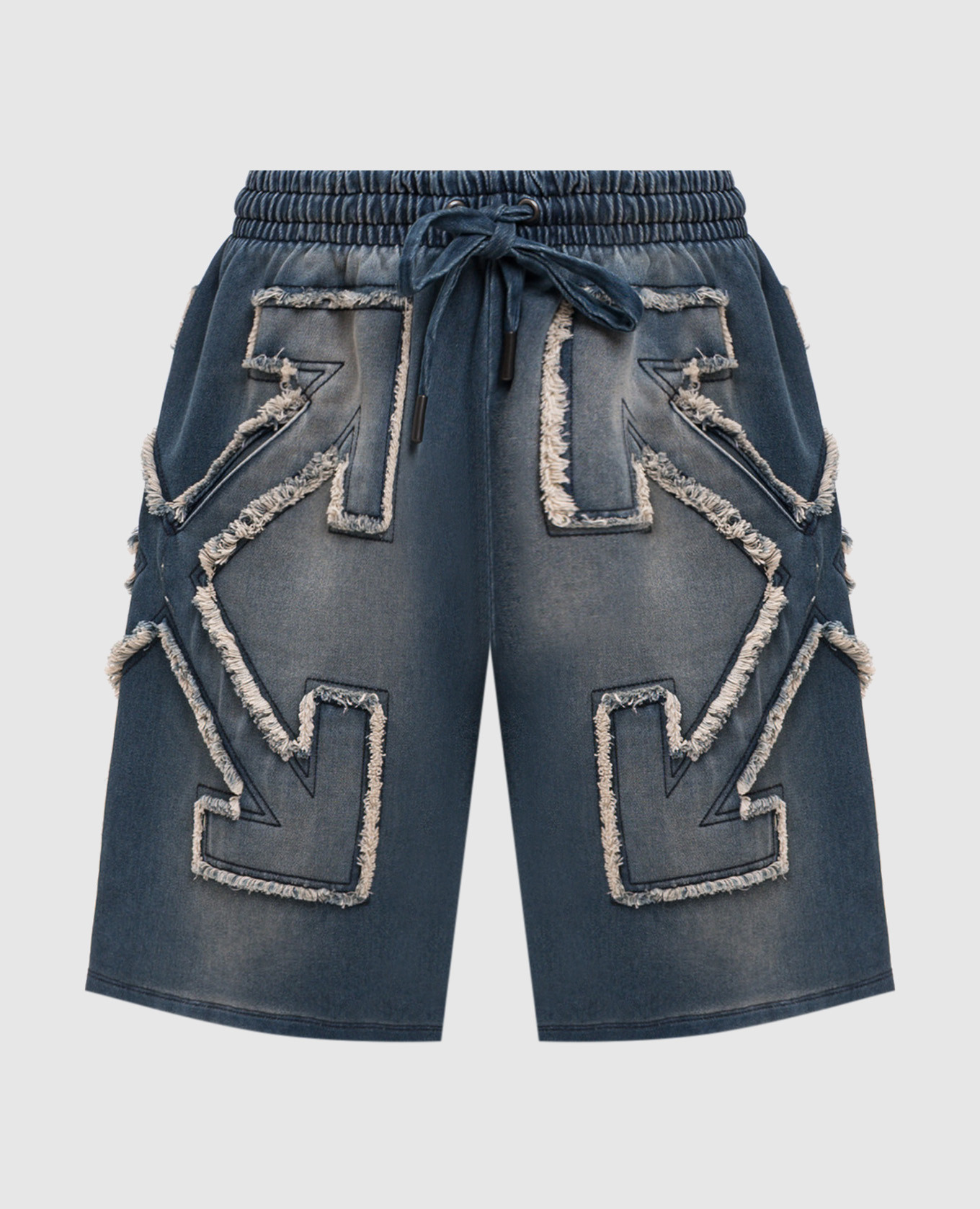 Blue shorts with logo patch Off-White