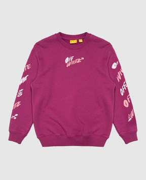 Off-White Children's pink sweatshirt with print 44GBA001F26F003