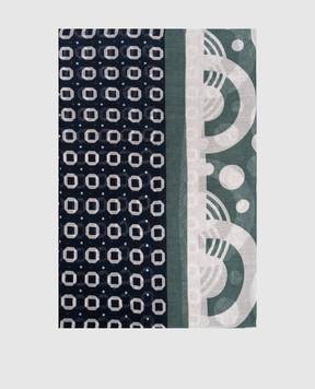 Florentino Blue printed scarf 126136610050