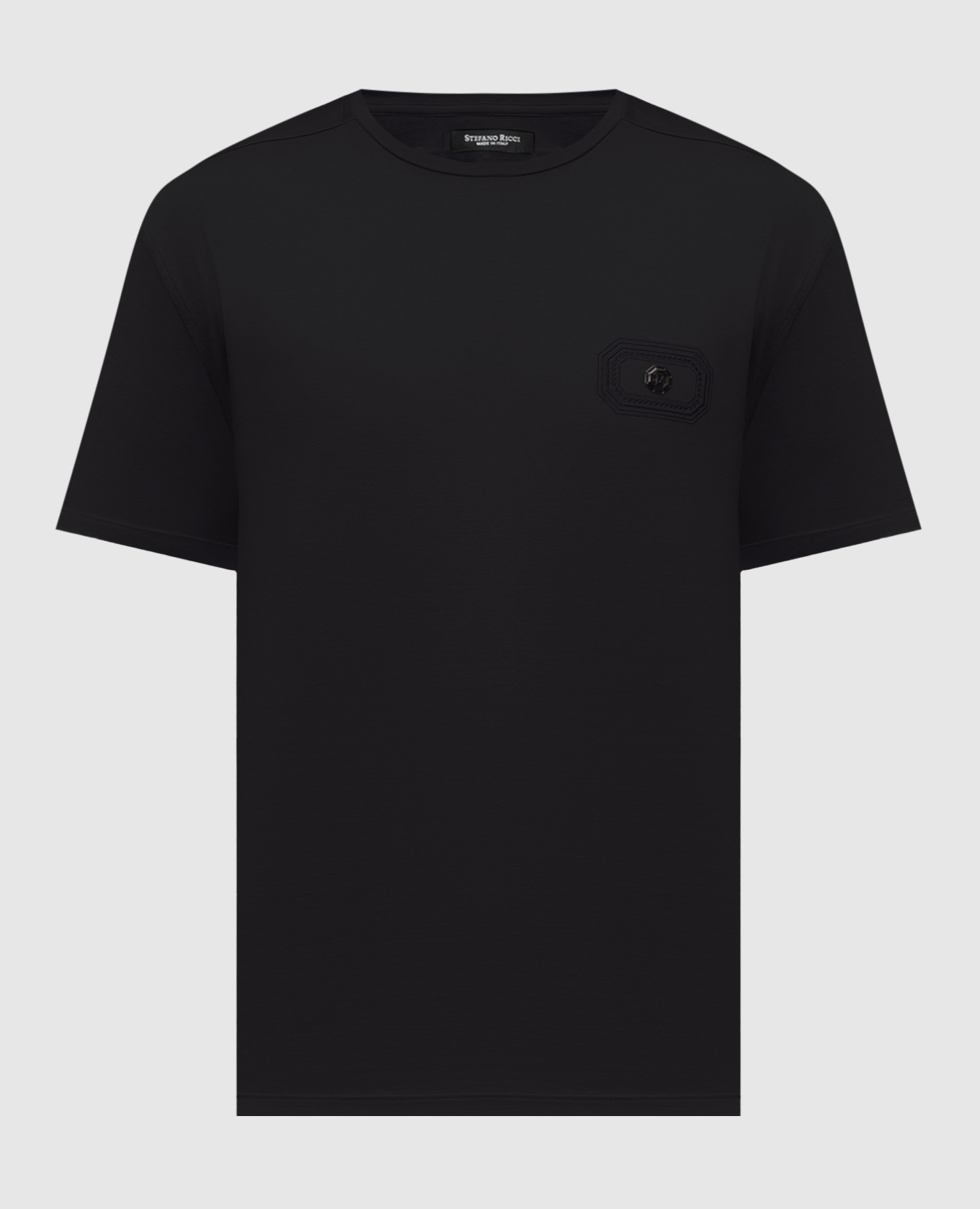 Black T-shirt with logo