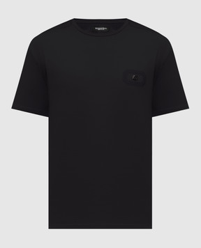 Stefano Ricci Black T-shirt with logo MNH6104960TE0001