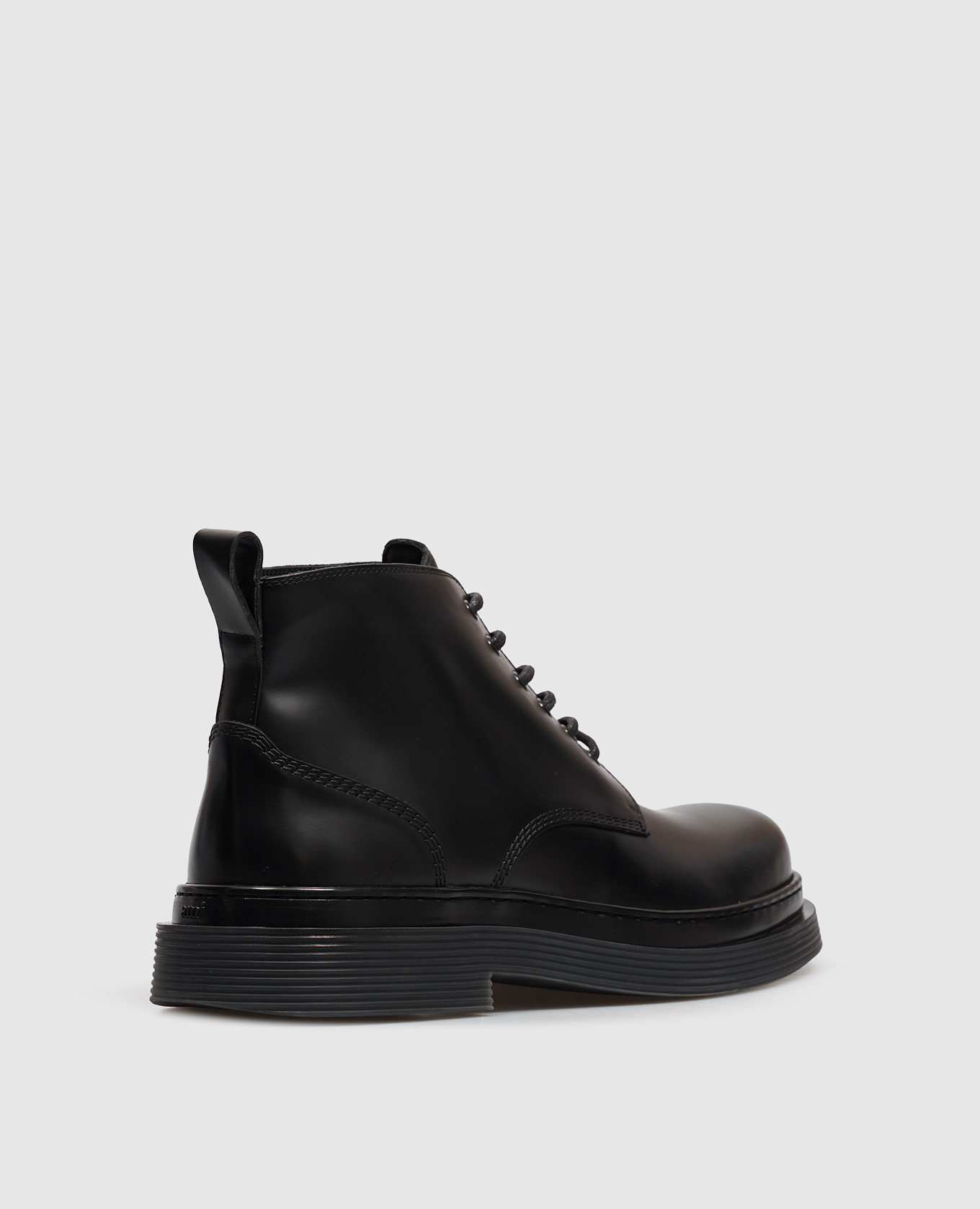 Black leather boots Ami Paris 3