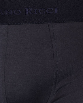 Stefano Ricci Navy blue boxer briefs with logo pattern BXM22SICOTT