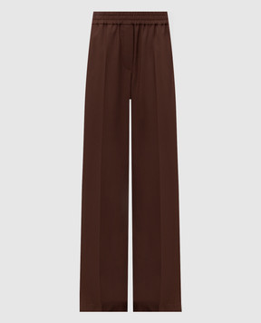 Brunello Cucinelli Brown wool pants MPW07P9002