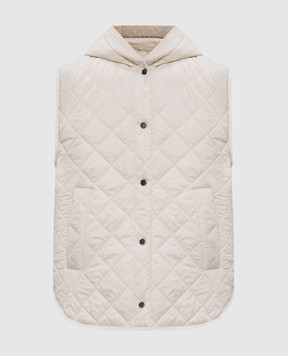 Brunello Cucinelli Beige vest with monil chain MR4057999