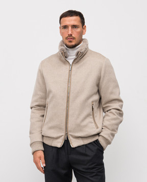 MooRER Bellati beige cashmere down jacket BELLATIBAB