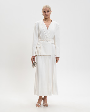 Simkhai Alexandra white dress with double design 1261257F