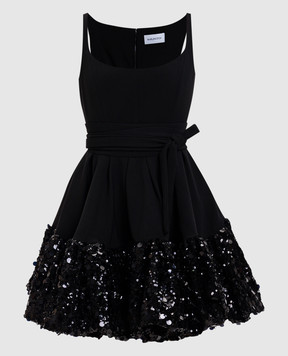 16Arlington Drina black mini dress with sequins MN632SS2601