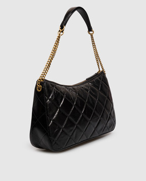 Twinset Liliane black glossy leather bag with logo 262TD8150