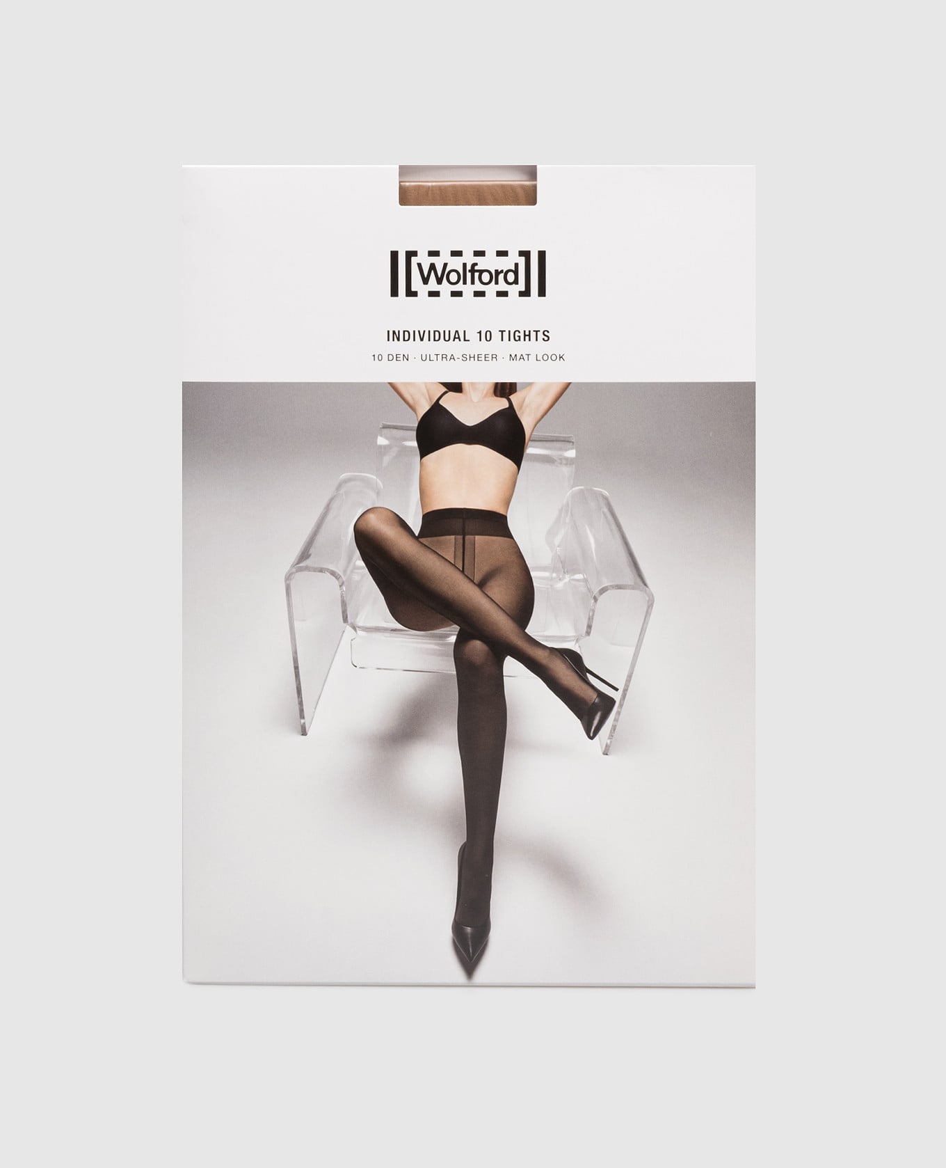 

Brown tights 10 den Individual Wolford