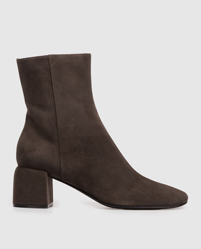 Sergio Rossi Brown suede Convex ankle boots B17030MCAZ01