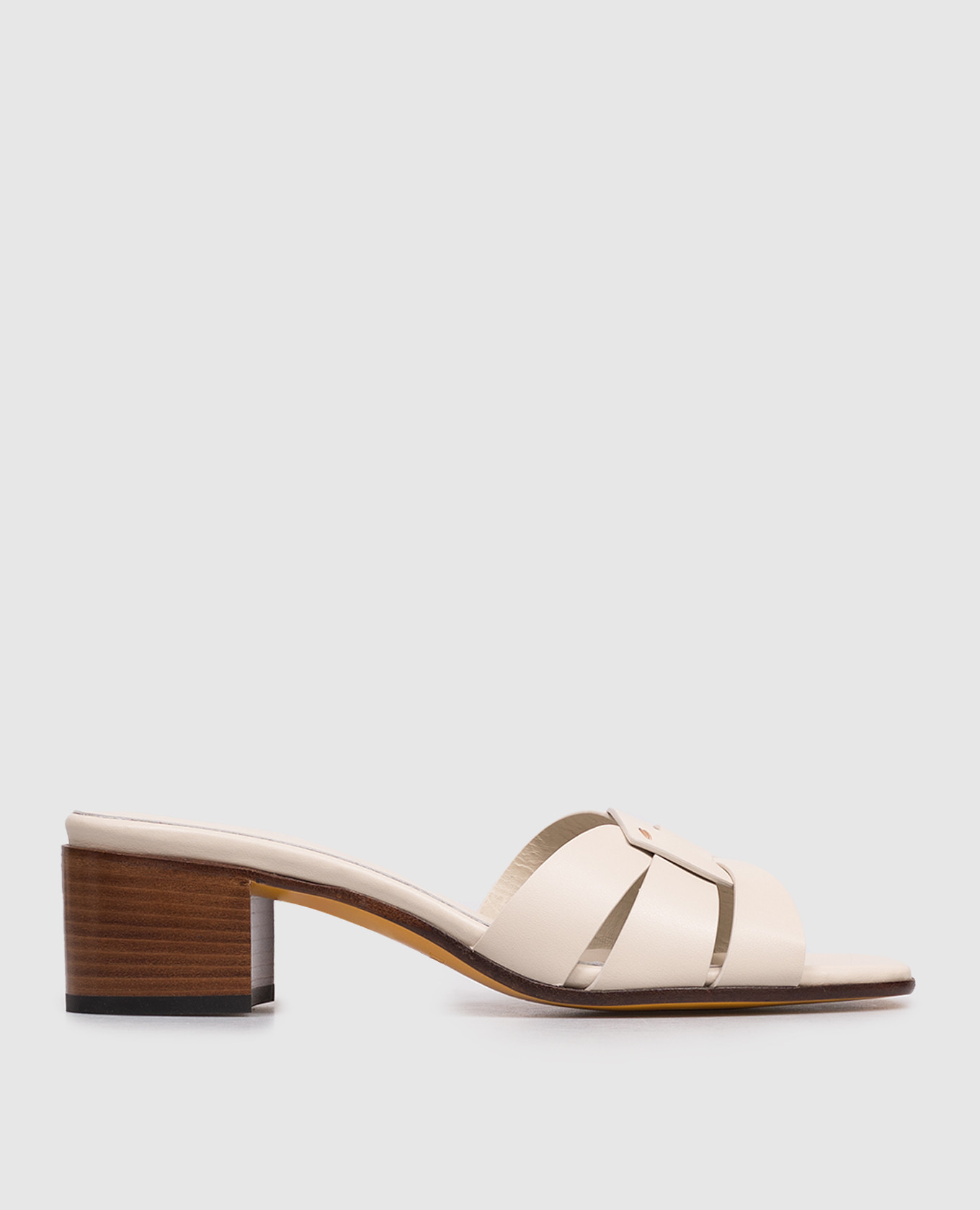 

Ivory leather mules Doucal's, Beige