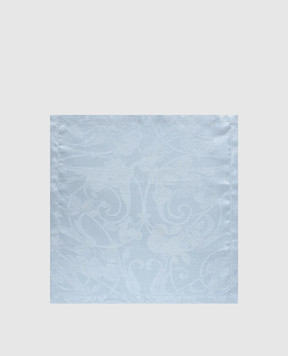 Le Jacquard Fraincais Tivoli blue linen napkin 31305