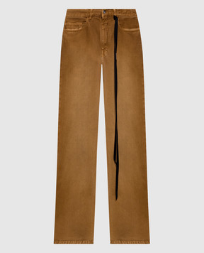 Ann Demeulemeester Brown flared jeans Genoveva B0013624FA756