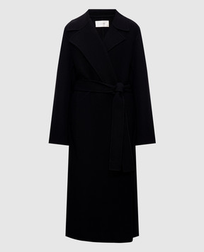 The Row Malika black wool coat 5210W1911