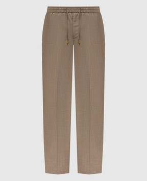 Stefano Ricci Brown wool pants M1T6300240W609
