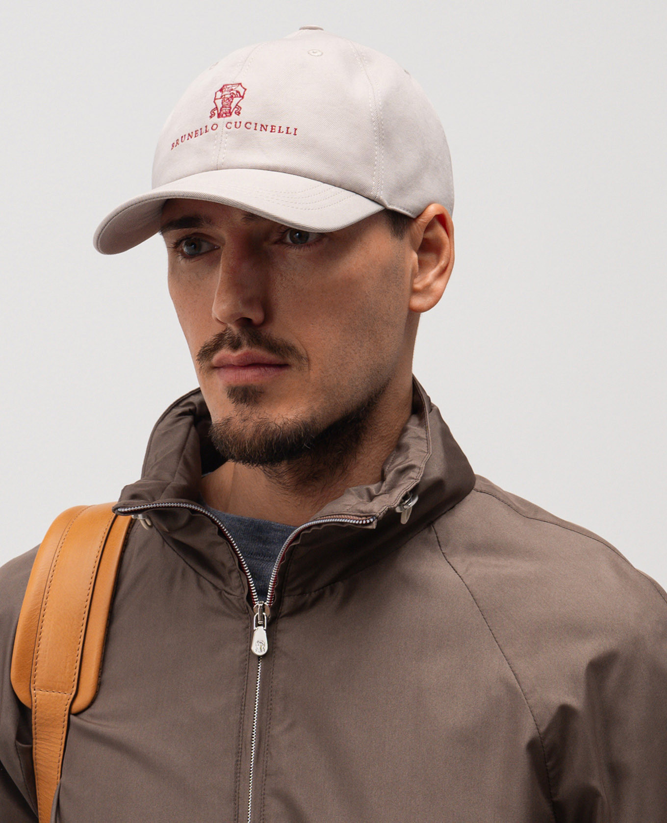 

Gray cap with logo embroidery Brunello Cucinelli, Grey