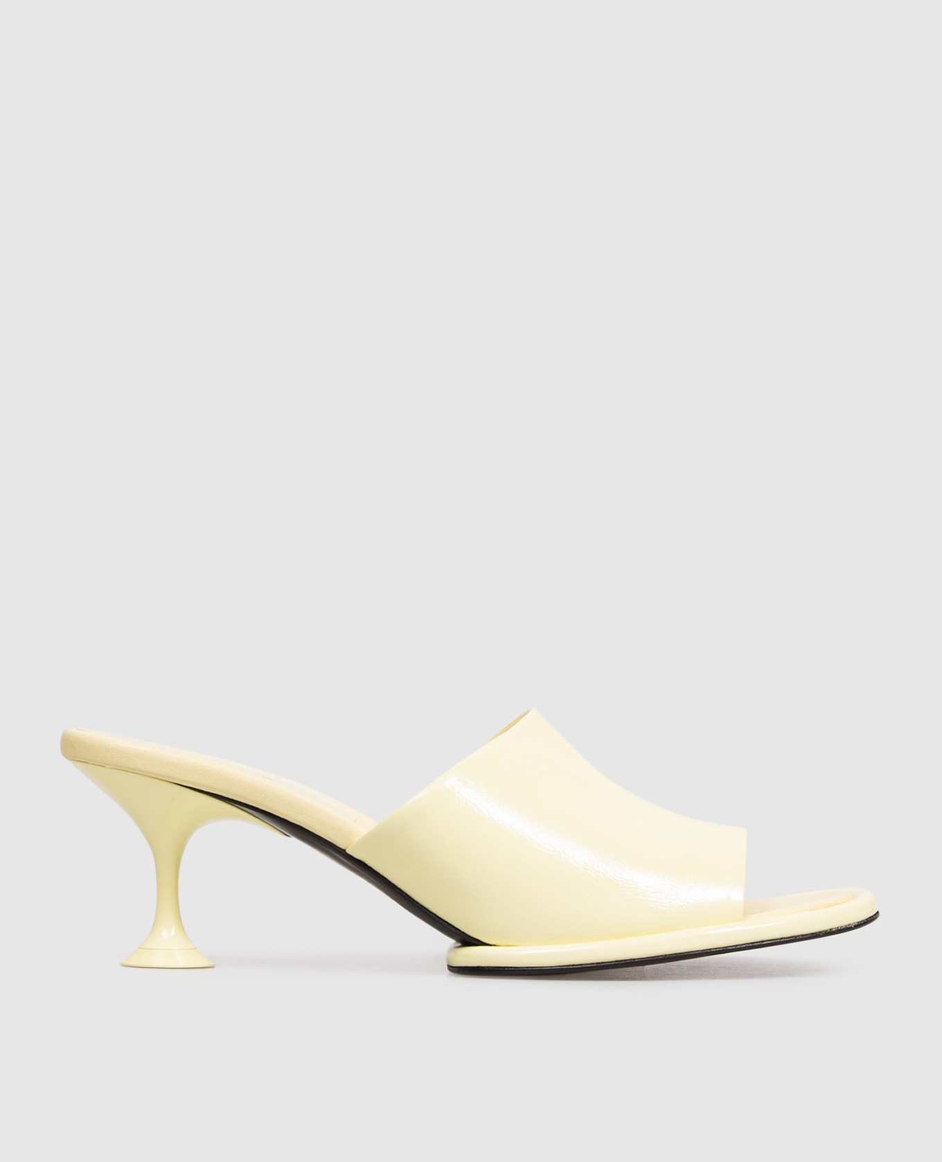 Orb Yellow Patent Leather Mules Sergio Rossi
