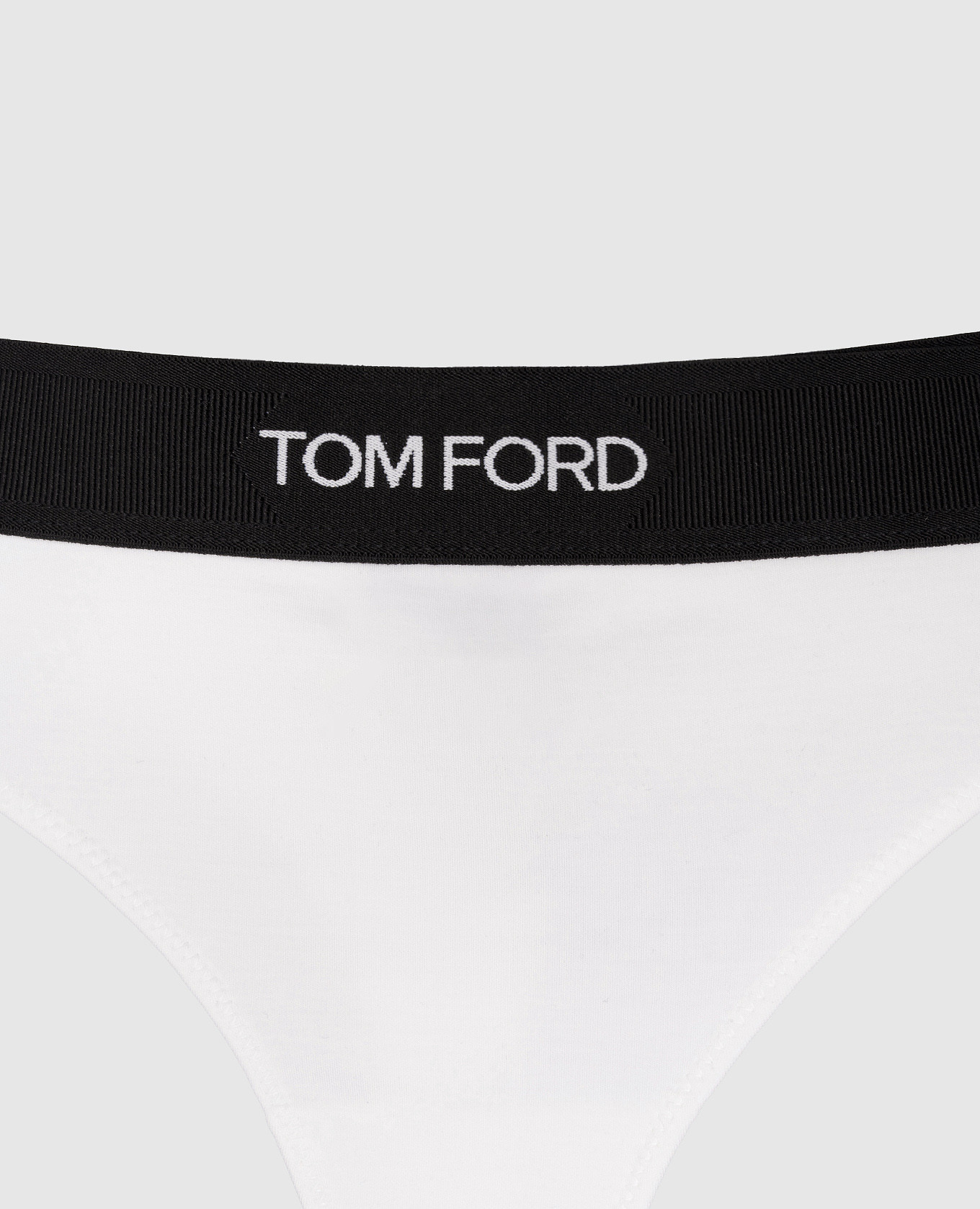 

White thong panties with logo pattern Tom Ford