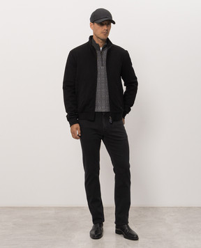 Stefano Ricci Black cashmere jacket MZJ6300161C0001T