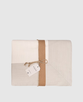 Fazzini Ivory tablecloth CORNICI CORTOVA180X2800