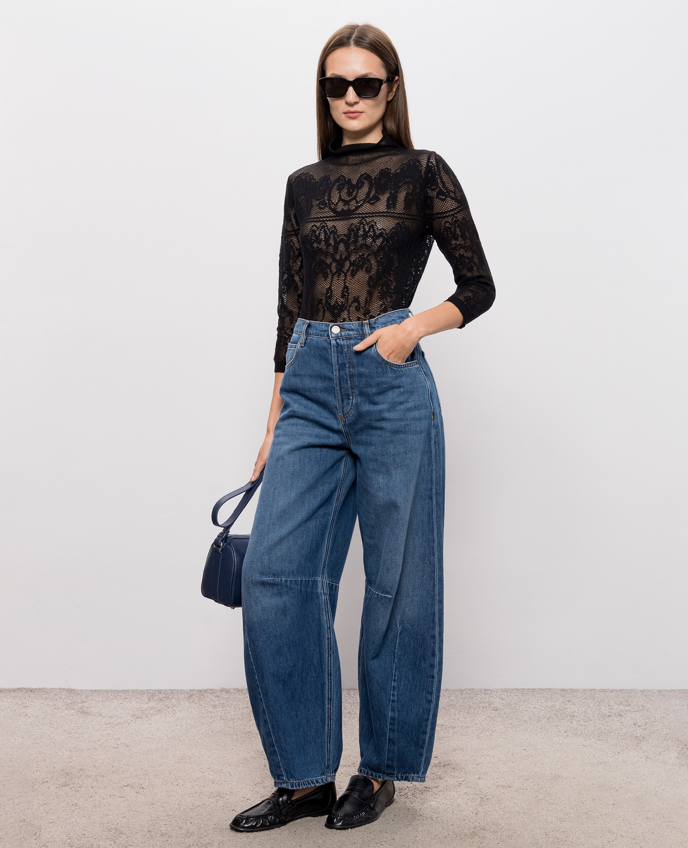 Black patterned top Twinset 2