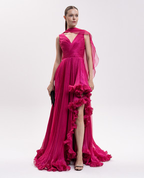 Iris Serban Pink dress with ruffles ARIANNA