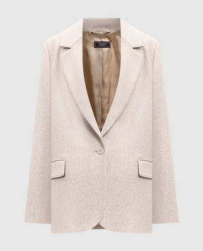 Peserico Beige jacket with wool E0120801515