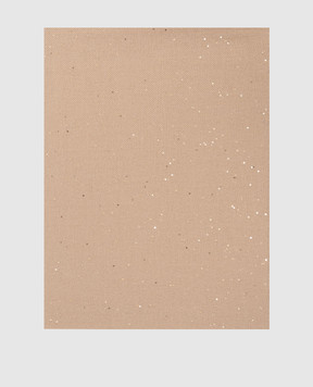 Peserico Beige scarf with sequins A31536C0CC750