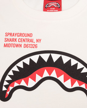 Sprayground Children's white Shark T-shirt SPY1384IVO