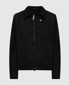 Stefano Ricci Black quilted sheepskin coat M7J5400400LACONY