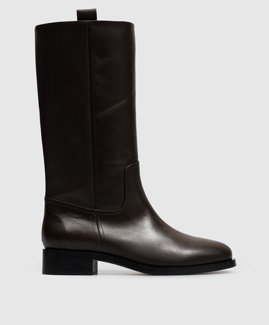 Bottes en cuir marron Theo