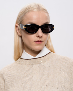 Bottega Veneta Mitre black sunglasses 799394V2Q30
